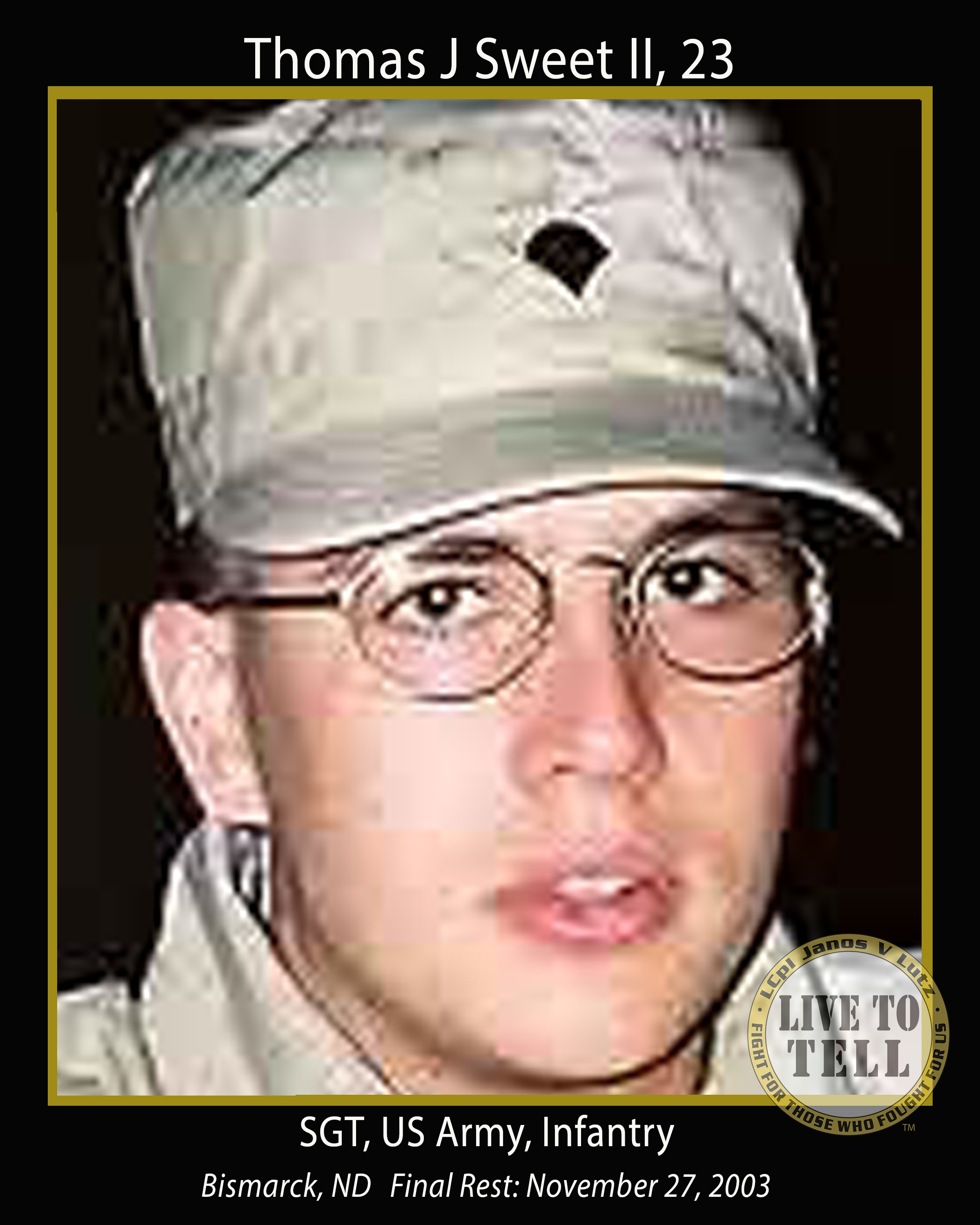 Thomas J Sweet II, 23